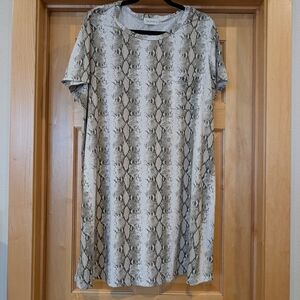 Snakeskin Print Dress